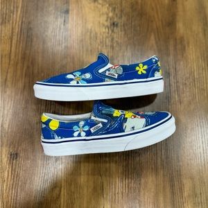 Vans X SpongeBob Slip On Size 6.5 women Pre Owned